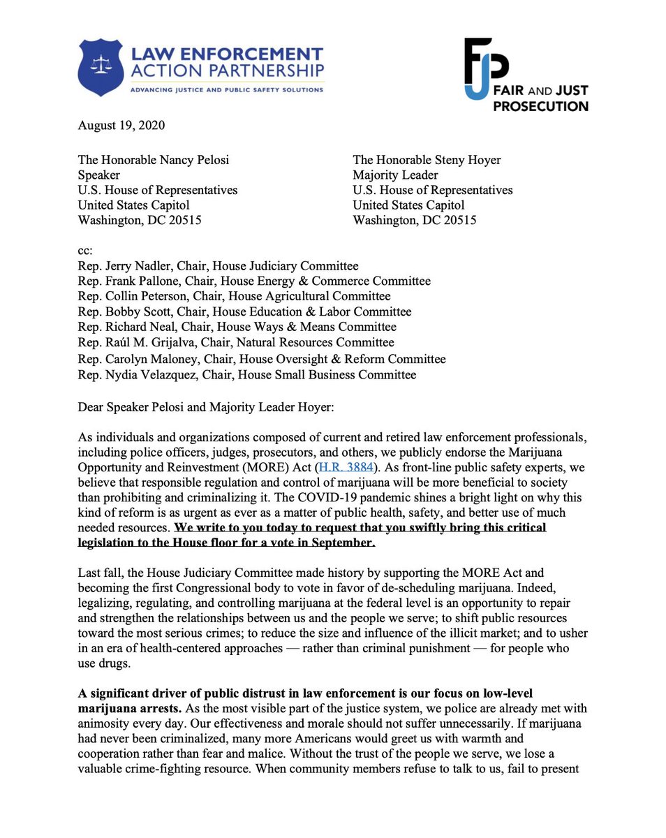 Screenshot of page 1 of the letter. The full text is linked in the available tweet.