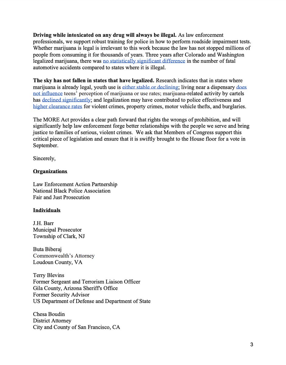 Screenshot of page 3 of the letter. The full text is linked in the available tweet.