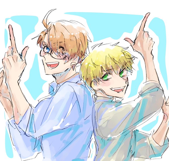 米英のtwitterイラスト検索結果 古い順
