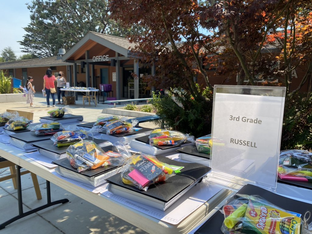 NesbitPumas's tweet photo. Back to School may look different this year, but we’re determined to make it feel special. Tchrs organized materials &amp; tech pick up. They greeted their families warmly. We’re in this together, Pumas! Looking fwd to our first day FRIDAY! https://t.co/ZTFWFW8Sq0