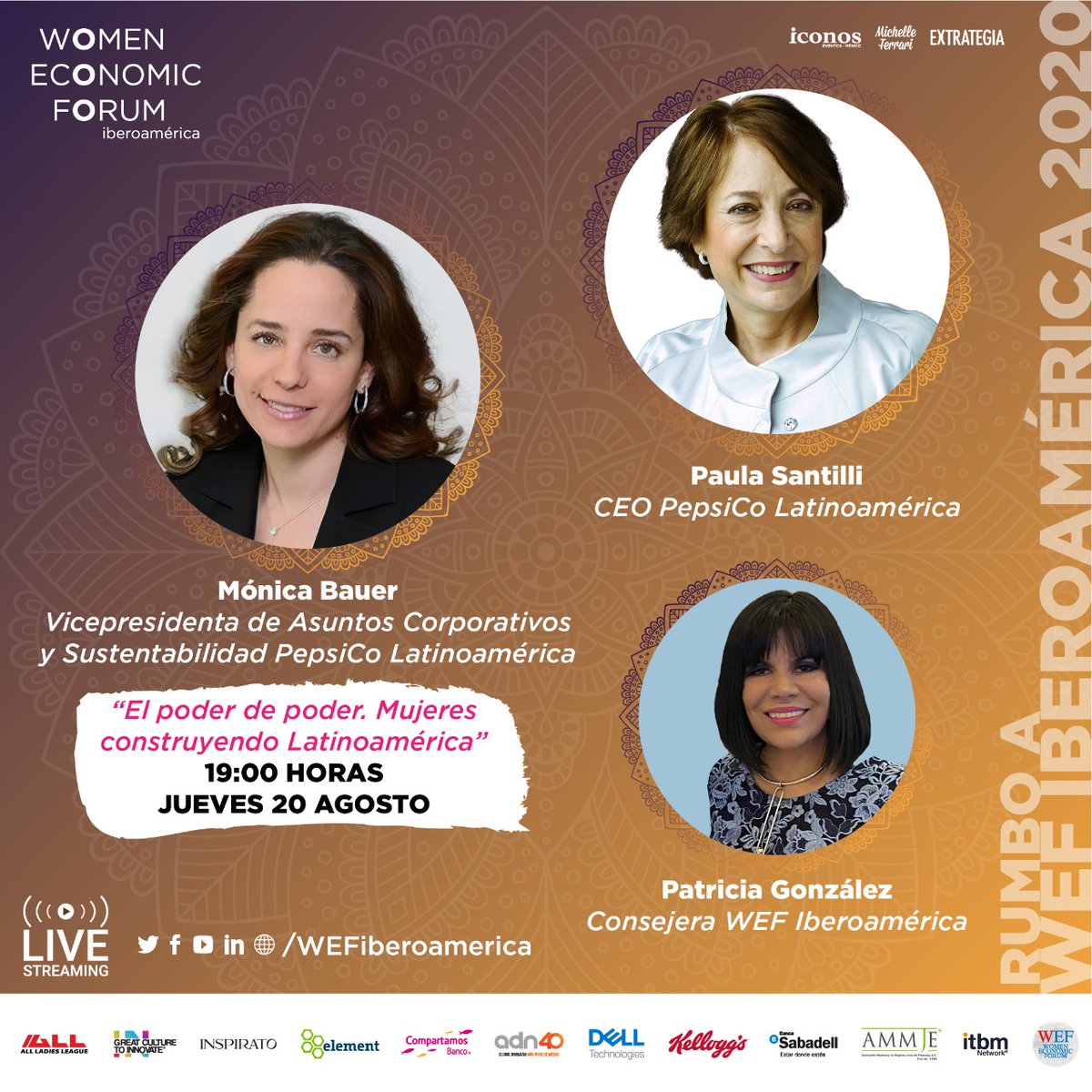 adnnoticiasmx's tweet image. Para preparar el terreno de lo que podremos disfrutar del 25 al 27 de agosto en el #WomenEconomicForum, no te pierdas este webinar mañana a las 19 HRS en wefiberoamerica.com
#BalanceInAction #WefIberoamerica