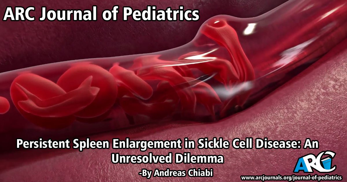 arcjournals's tweet photo. Persistent Spleen Enlargement in Sickle Cell Disease: An Unresolved Dilemma - By Andreas Chiabi
DOI: https://t.co/uI04tfWWo6
ARC Journal of Pediatrics
ISSN 2455-5711
 Submit Paper at:editor_ajpd@arcjournals.org
https://t.co/tLTLu2XzI3
#Pediatrics #CellDisease #Dilemma https://t.co/P9dbUJ64CI