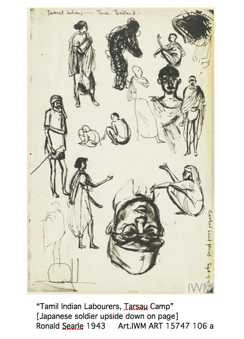 9. Japan’s WW2 Burma/Siam “Death Railway” construction killed est. 90,000+ Asian laborers & est. 12,000+ Allied POWs (on Siam/Thailand side of border.) Chronicled by POW artists incl. Ronald Searle, Jack Chalker, John Mennie. Some drawings evidence in war crimes trials.