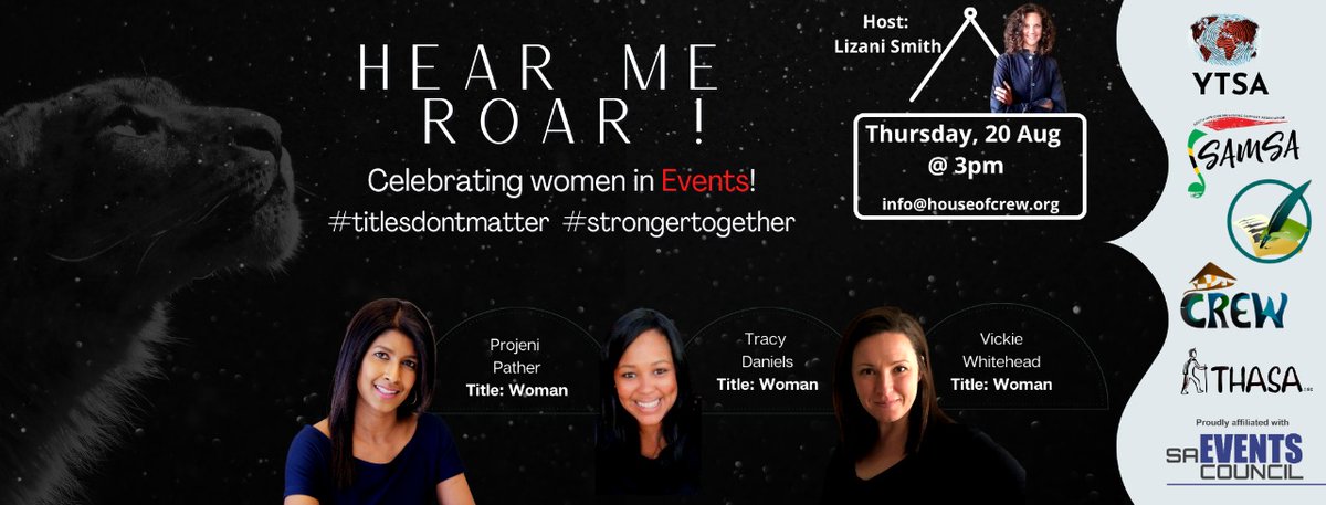 AssociationCrew's tweet photo. Celebrating women in EVENTS! Join our women's webinar, Thursday 20 Aug @ 3pm
https://t.co/EV6lRP3lYL https://t.co/BYsLpVszCy