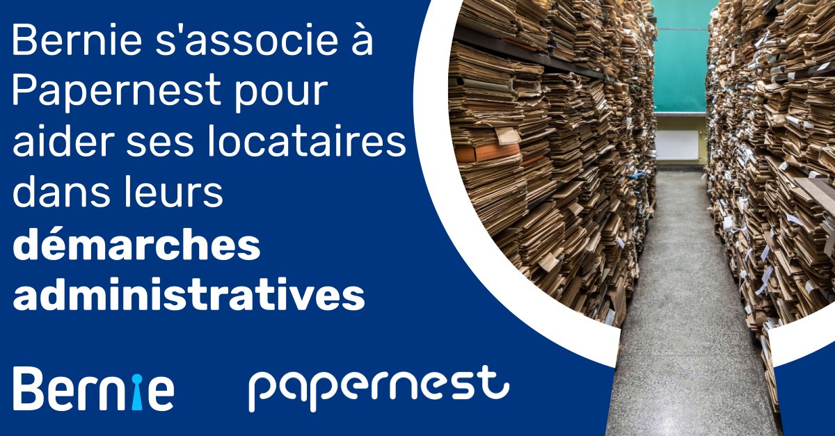 Grâce à son partenariat avec papernest Bernie offre désormais à ses locataires un service gratuit d'assistance administrative pour leur déménagement !

Plus d'informations sur notre blog, blog.bernie.re
#digital #immobilier #proptech #papernest #demenagement