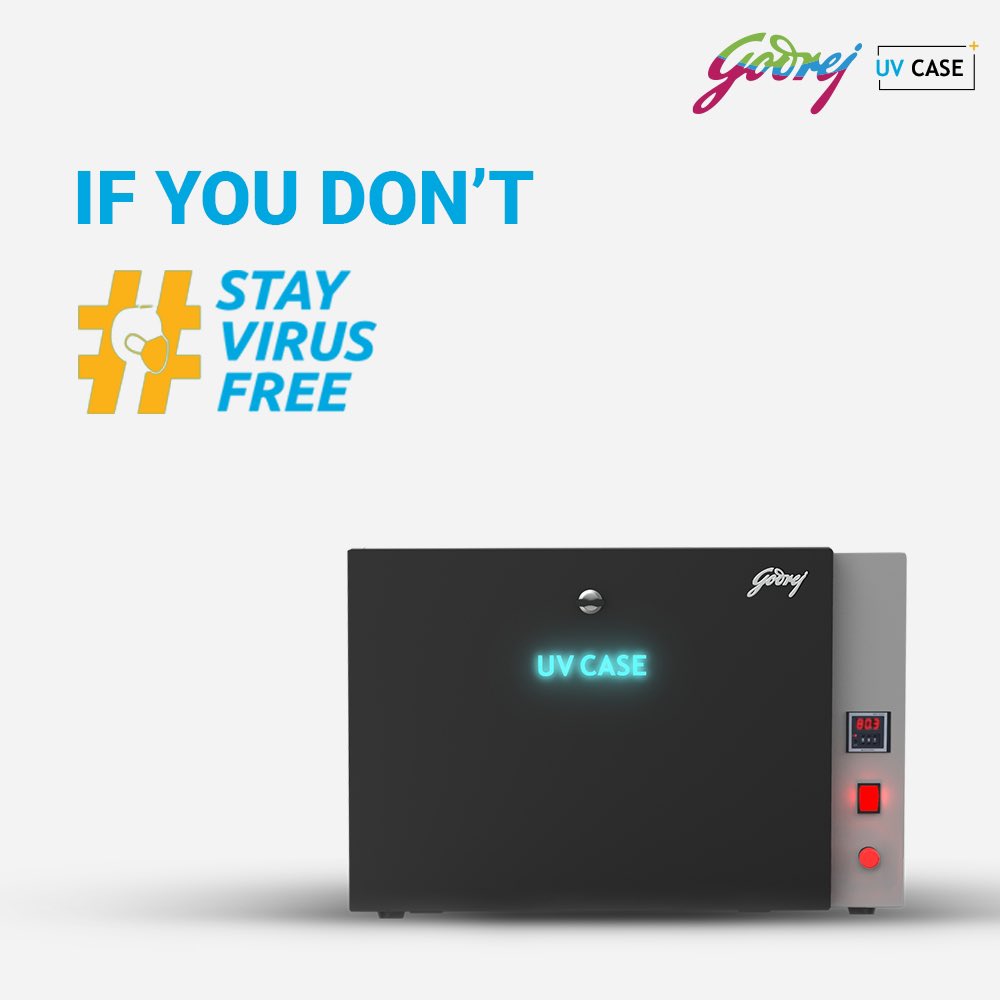 godrejsecure's tweet image. Worried that you didn’t sanitize something properly? Our UV Case will solve all your problems. It’s just that easy. Welcome the new normal with confidence, visit bit.ly/GSS_UVCase

#StayVirusFree #UVCase #SmartSecurity #Safety #GodrejSecuritySolutions