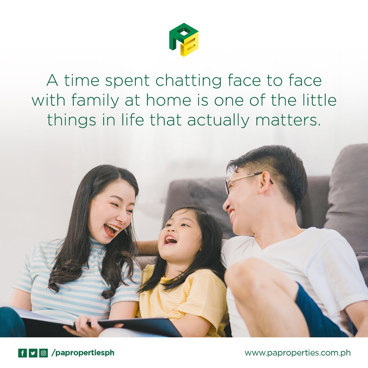 papropertiesph's tweet photo. It's the little things in life that makes us whole. Make time to bond with your loved ones.
#PAProperties #KasamaSaPangarapMo #CreatingMemoriesAtHome https://t.co/xeCPAwq040