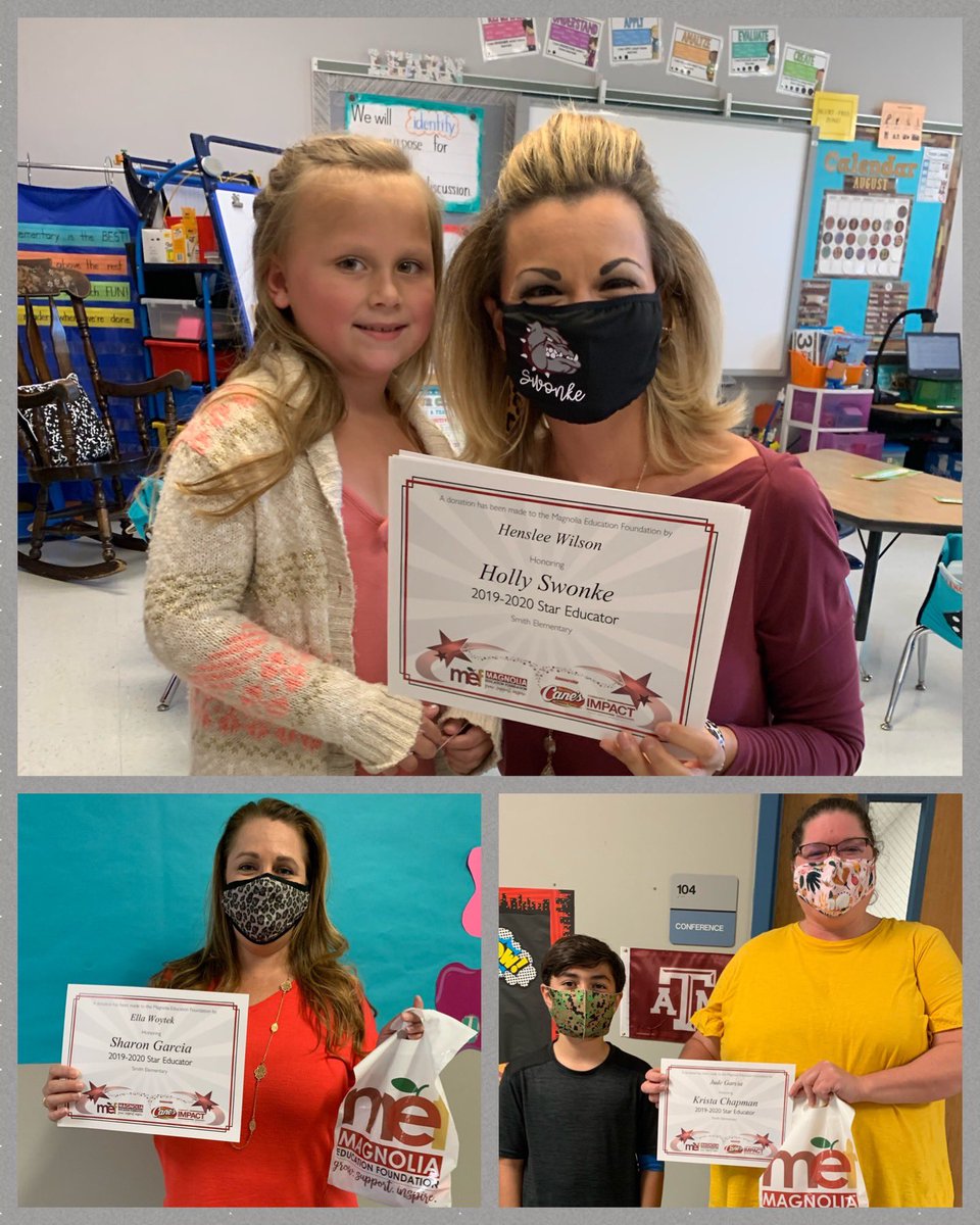 CedricSmithElem's tweet photo. Congratulations to our MEF Star Educators - Ms. Swonke, Ms. Garcia, Ms. Chapman, Ms. Cruse, and Ms. Payne, and Ms. Steger! @MagnoliaISD https://t.co/PC1jjVCWrv