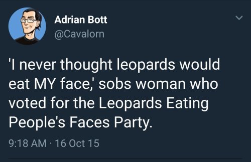 Absolutely terrible. Feel so bad for all the kids. But the adults? Card carrying members of the #leopardsEatingPeoplesFacesParty Zero sympathy. Drumpf showed his true spots long before the election. #DemConvention