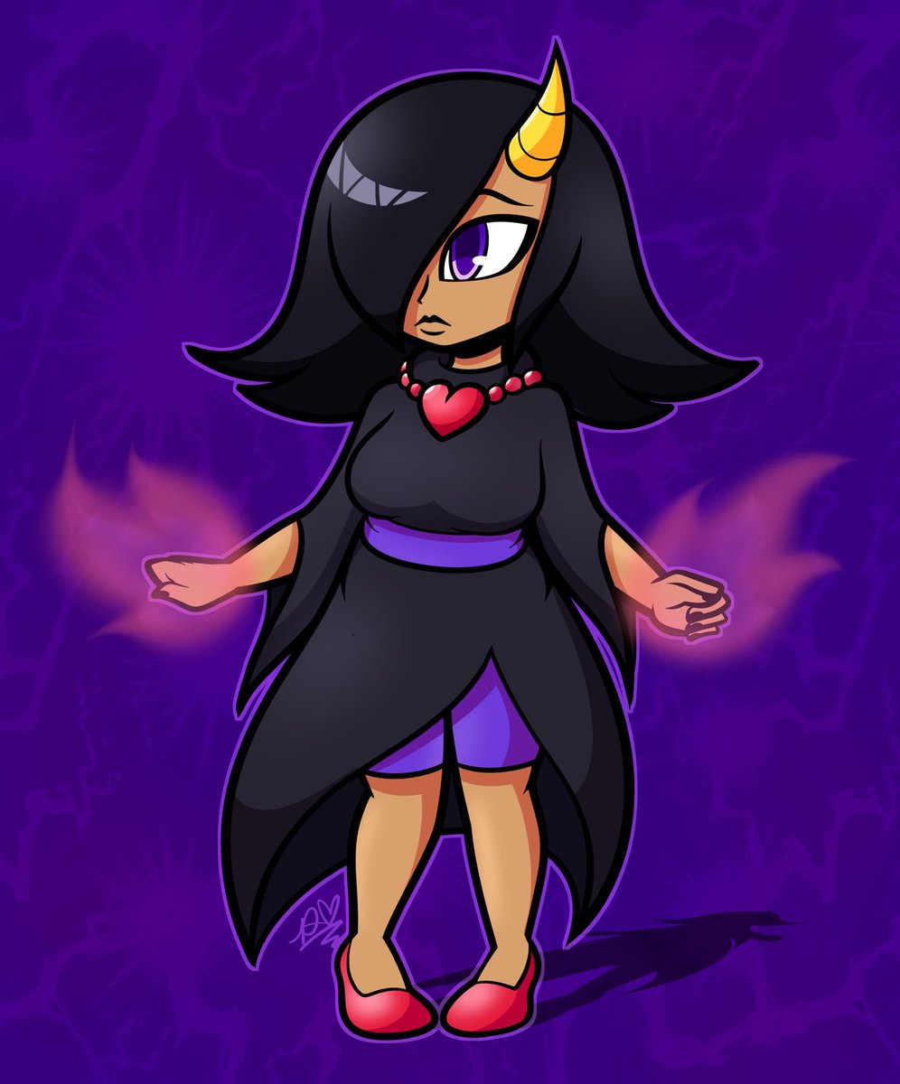 Continuing this thread with another character! This time is Calypso the shy 1/4th demon sorceress. Her look is inspired by Rose and Menat from the Street Fighter series
