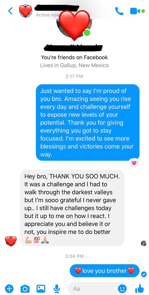 It’s amazing to see him become what he is now from where he was. My last recent message to him was to recognize and appreciate who he is. Sober life is possible at any point in our lives. I encourage you to help us bring back the warriors. Much love to those on the sober road.