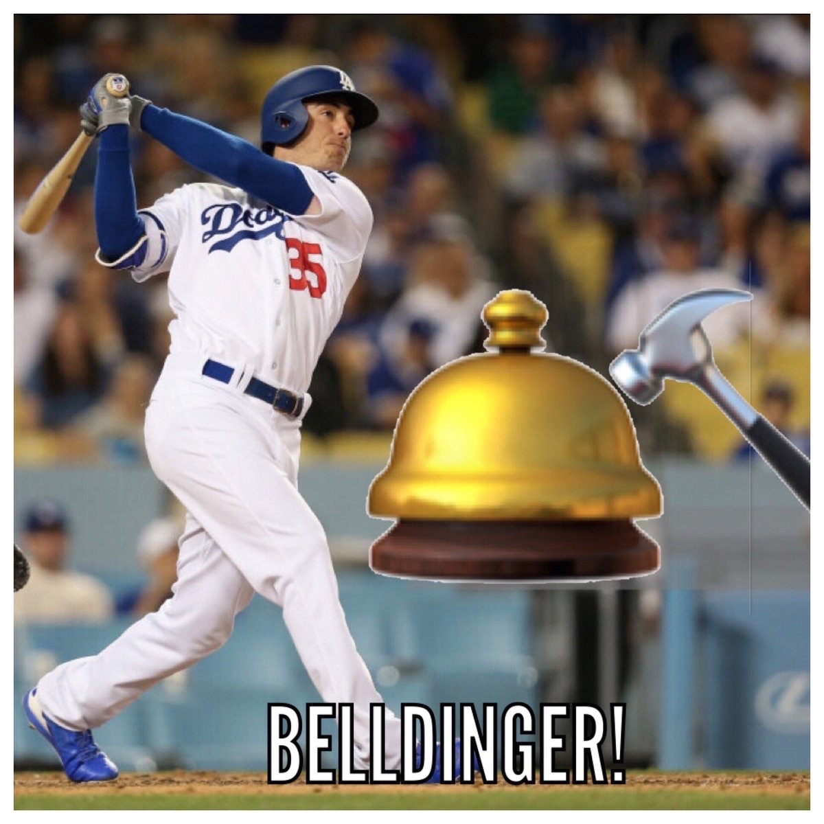 VinScullyTrib's tweet photo. #CLANG @Cody_Bellinger w/a first pitch #BellDinger put your #Dodgers up 3-1
#LetsGoDodgers ππΌππΌ-ππΌππΌππΌ https://t.co/9Vd3W4zltA