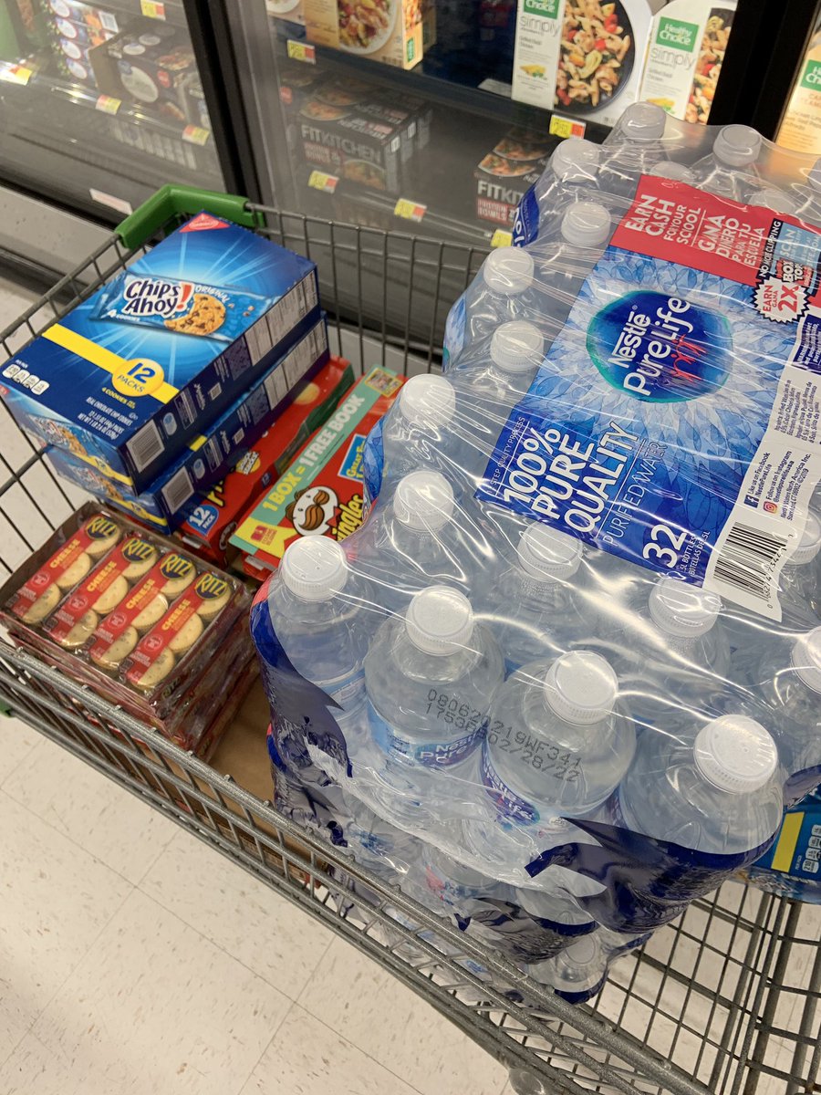 Round Two: some snacks & water for the night.