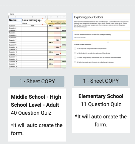 Teach Elementary? 
Worried that a 40 question quiz is too much for your students? 
Elementary True Colors Survey option added! 

*This will continue to be updated as we get feedback from elementary teachers. 

CanWeTalkEDU.com #CanWeTalkEDU #GlobalGEG #GoogleEI