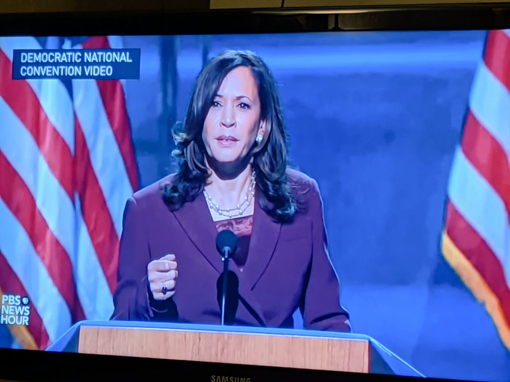 "There is no vaccine for racism. We have to do the work." 

I am ready to vote for our next Madam Vice President.

#DemConvention2020