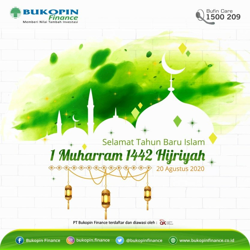 kbbufin's tweet photo. Hallo #SahabatBufin
.
Komisaris, Direksi dan Seluruh Karyawan/ti PT Bukopin Finance Mengucapkan : Selamat Tahun Baru Islam, 1 Muharram 1442 H
.
#tahunbaruhijriyah #tahunbaruislam
#protokolkesehatan #sosialdistancing
#bukopinfinanceaja #bukopinfinance #bukopin #finance #bufin https://t.co/WFFT7zm37M
