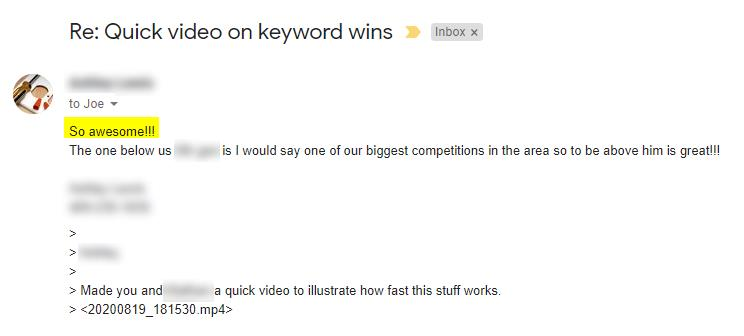 socialnorcal's tweet photo. So awesome when we get to help people win in search against larger competitors with a bigger footprint. https://t.co/uwaFGhNaUV
