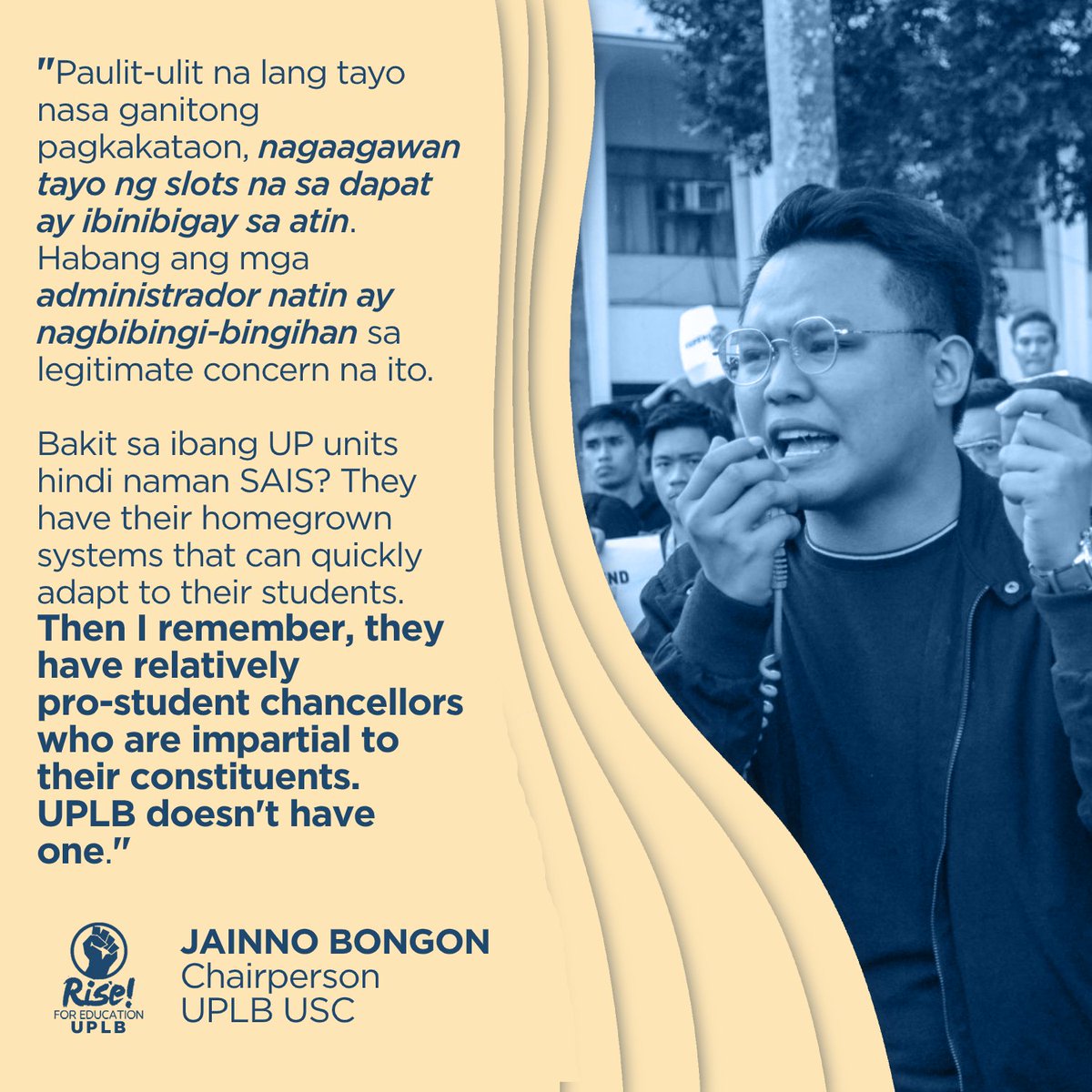 R4EUPLB's tweet photo. With #JunkSAIS reaching #1 of Philippine trends on twitter, here's what UPLB student-leaders have to say about this faulty registration system:

#UPLBWalangIwanan
#UPLBPostponeClassesNow https://t.co/j5nvugjIhF
