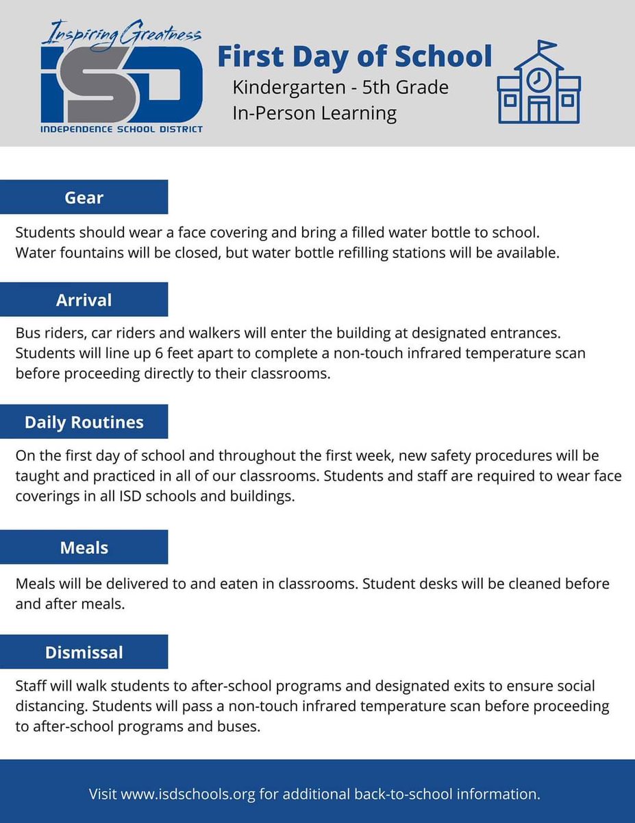 We are very excited to share with our Procter Lions tomorrow night virtually in Meet the Teacher and see our in-person 🦁 on a Monday. Here are some helpful guidelines and reminders as we start the year both virtual and in-person.