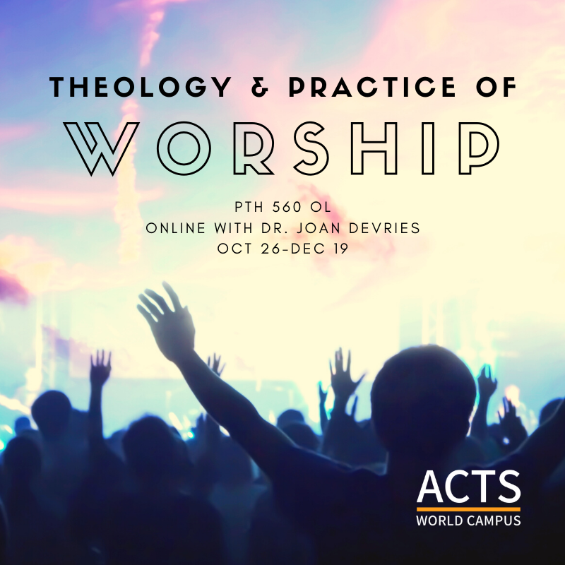 ACTSWorldCampus's tweet photo. Have you considered the theology behind how and why we worship? Join @TrinityWestern professor, Dr. Joan DeVries, to examine biblical theology in-depth, as well as discover elements of the practice of worship that will help you lead others to encounter God! https://t.co/AfiRalhGwb
