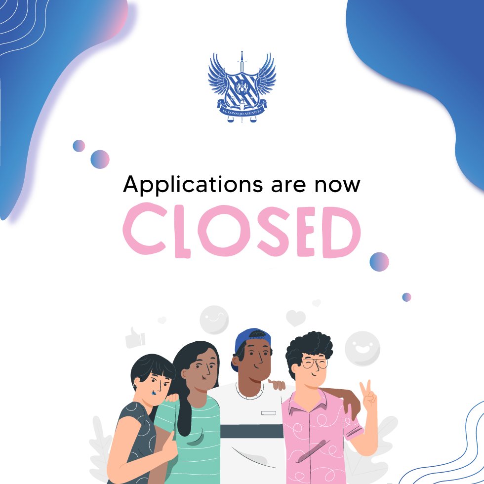 ADZUECA's tweet photo. Submission of Applications for Officership is now CLOSED.
Please wait for further instructions for your interview. We wish you all the best!
Processed by Abeer Uri
#RecWeek2020
#Langoy
#Consejo2020 https://t.co/e2sFKDgJwR