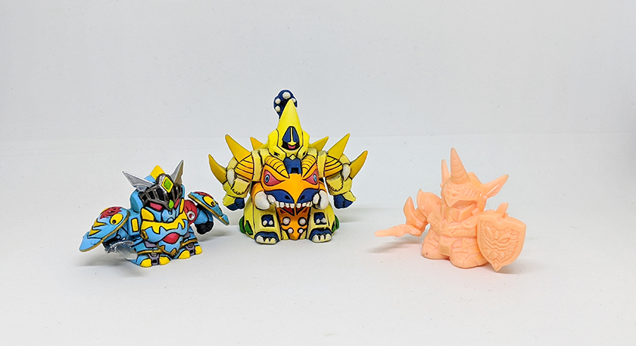 ガシャポン戦士next アルガス騎士団&アムロsdxナイトガンダム ガン消し