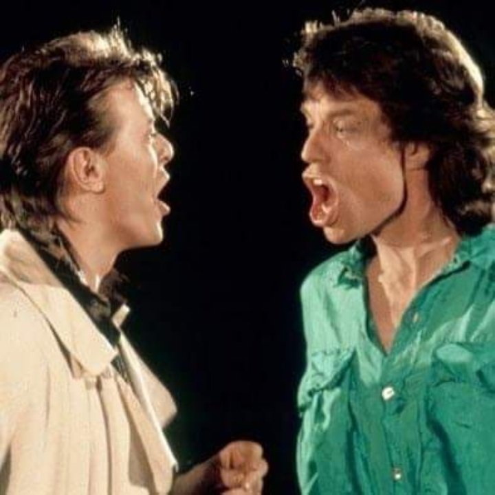 harry styles and louis tomlinson as mick jagger and david bowie, a thread