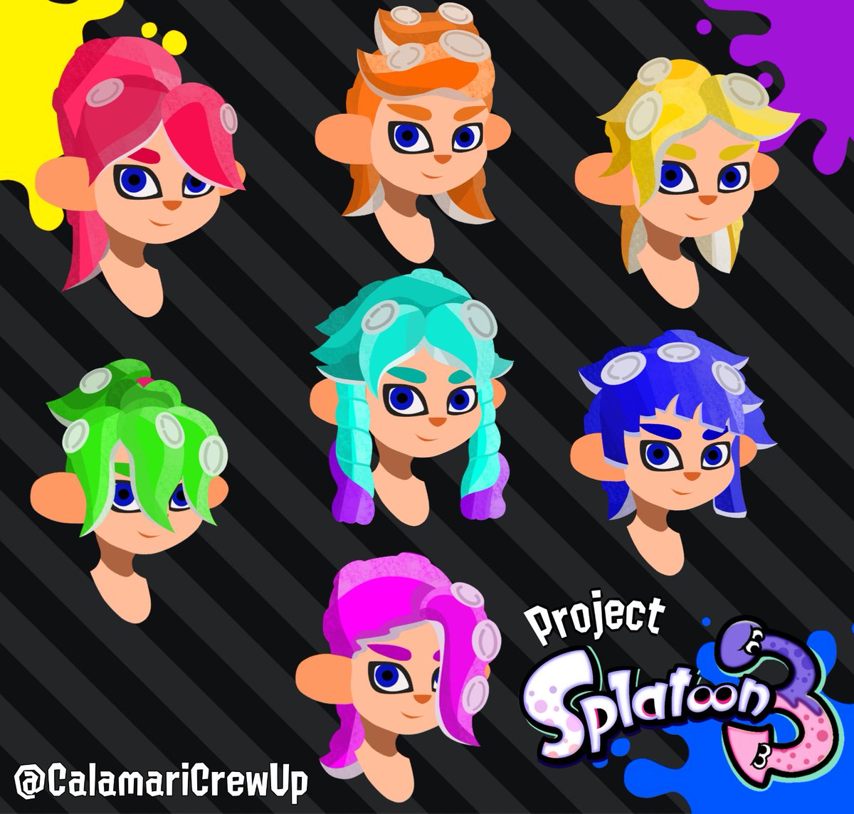 CalamariCrewUp's tweet photo. ✨ Project Splatoon 3 - New hairstyles for the Octoling Boy!

#Splatoon #Splatoon3 #スプラトゥーン #スプラトゥーン3 #PrjctS3 #OctolingBoy https://t.co/zzeXwRNuwe