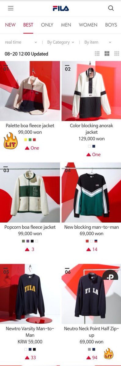 jungkookegypt1_'s tweet photo. 🐰خبر||20.08.20||
سترة Palette Boa Fleece التي قام جونغكوك بأرتدائها من ماركه Fila هي حاليًا رقم 1 في الأفضل مبيعًا علي موقع FILA Korea الرسمي بينما سترة Newtro Neck Point Half Zip-Up تحتل المركز ال6❤️
©Daily_JKUpdate
#HTVHottest BTS @BTS_twt
#JUNGKOOK #정국 https://t.co/rt7UpbVAhL