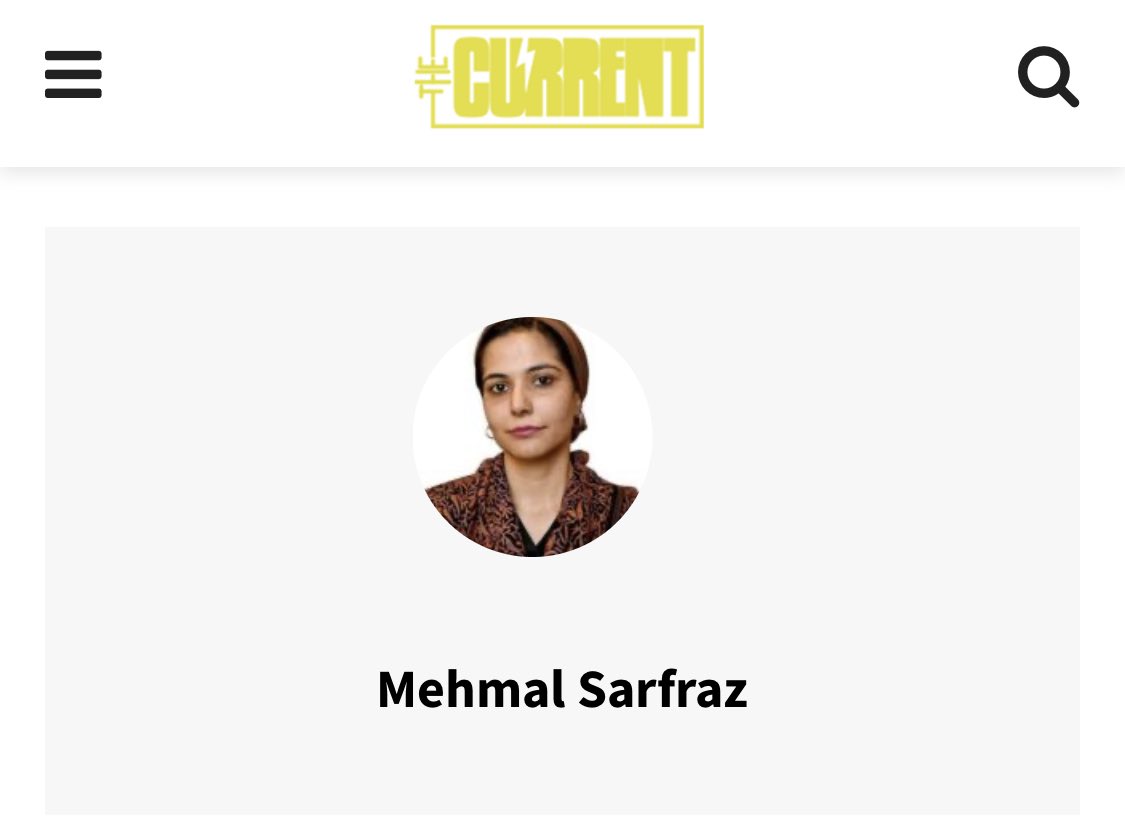 Now what’s the ownership structure of this news organization called THE CURRENT?It is a social media startup headed by Hamid Mirs longtime producer Marrium Chaudhry as the Founder & Mehmel Sarfraz as the Co-Founder.However, it’s source of funding is mysterious./7