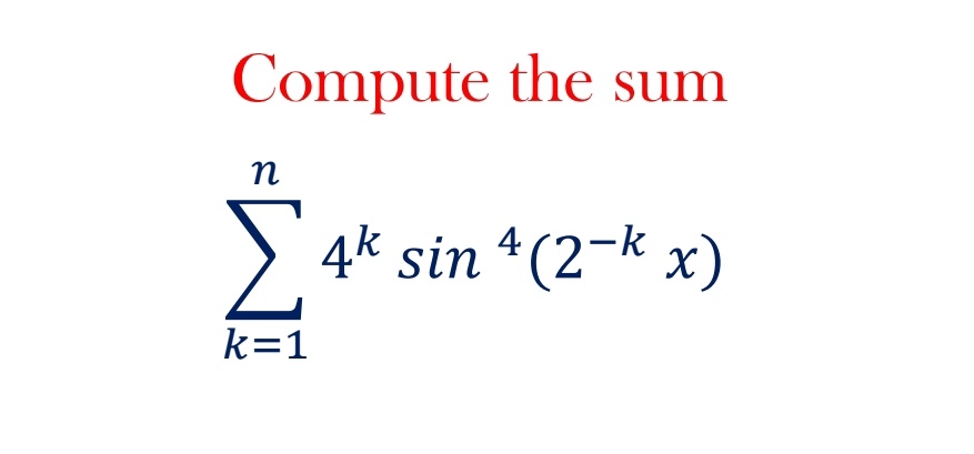 ArkaMehatari's tweet image. Today, I saw this challenging but beautiful trigonometric telescopic sum. Give this problem a try.
#Mathematics #twittermath #ThursdayThoughts