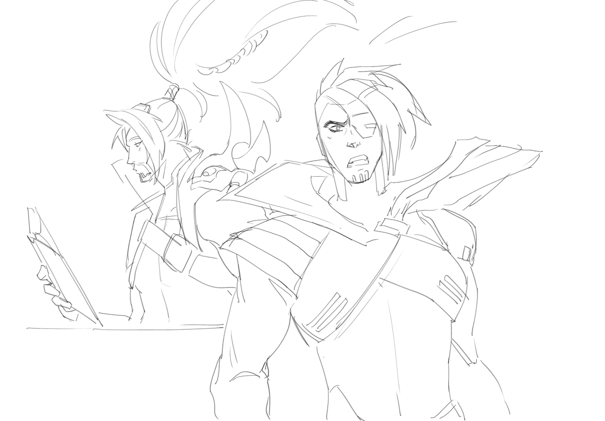 an idea that that came to me during a convo I had with @wunderphilia 

#odyssey #LeagueOfLegends #kayn #yasuo #jinx 