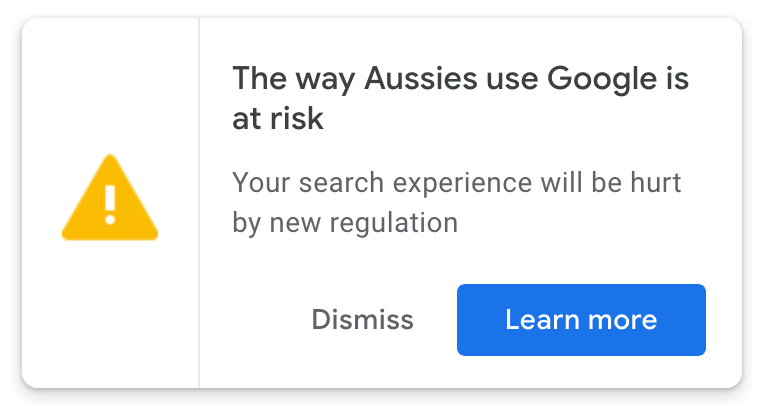 timfletcher88's tweet photo. @Google Don't threaten Australians with your economic and technical power. You pocket insane amounts off journalism and not only want it for free, but now threaten to penalize us if your profits are hit? Laws don't make you deliver an inferior product, your choices do. https://t.co/ylp4ALPYCq