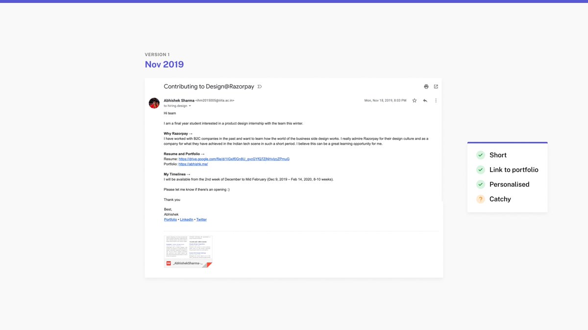 This is one of the last cold emails I sent—personalized and to the point. I still feel this format needs a little visual flavor, but I guess it works 