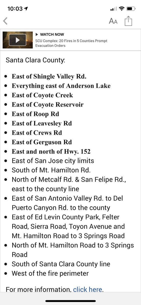 EricVictorino's tweet image. Can anyone tell us which direction to go when we evacuate? Sounds like fire is literally surrounding us. All evacuate notifications are confusing. #sanjose @CityofSanJose @CAL_FIRE @GavinNewsom #CZUAugustLightingComplex