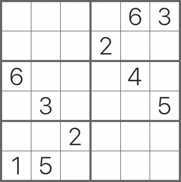 Sudoku 6x6 - Medium 