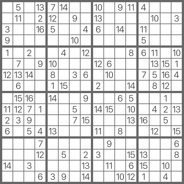 Denso emprender Norma SuDoKu 16x16 (@SuDoKu_16x16) / Twitter