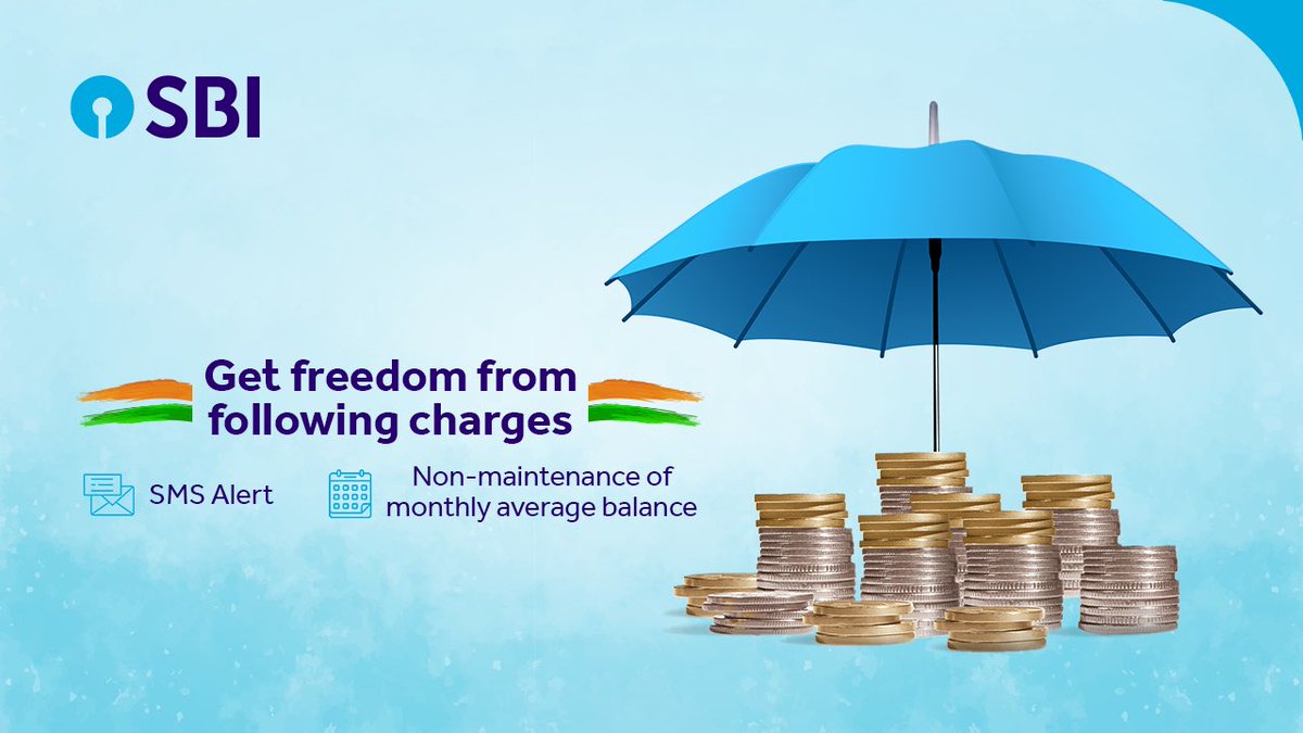 coach_with_arun's tweet photo. The largest govt bank #Bharat #SBI has announced a new relief for savings account holders! Now they don't have to pay charges for SMS service and non-maintenance of monthly average balance. #SavingsAccount #SMSCharges #SBI #StateBankOfIndia #MAB https://t.co/2EjkjQsiM5