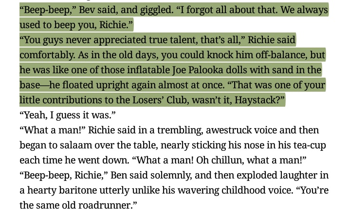  #ccITstv i feel so fond at how it was ben who made up the "beep beep richie" aaaaaa i love ben & richie friendship