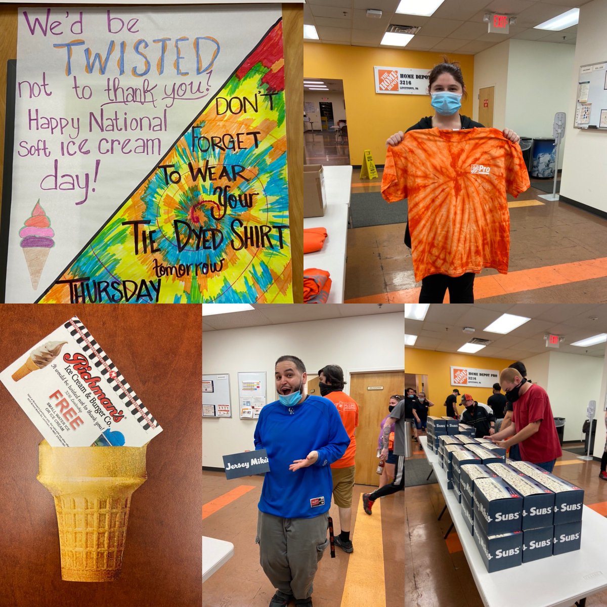 We’d be twisted not to say how awesome today was!! Ice cream, shirts, and sandwiches. Oh my!! Amazing sign by Liz and Awesome shirts Patty! Tye-dye is my fav! <a href="/Lorrainbutler/">Lorraine</a> <a href="/PattyStaley/">Patty Staley</a> <a href="/LizSchneller/">liz schneller</a>
