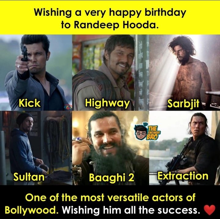 Wishing you a very very special day, Happy Birthday Randeep Hooda  