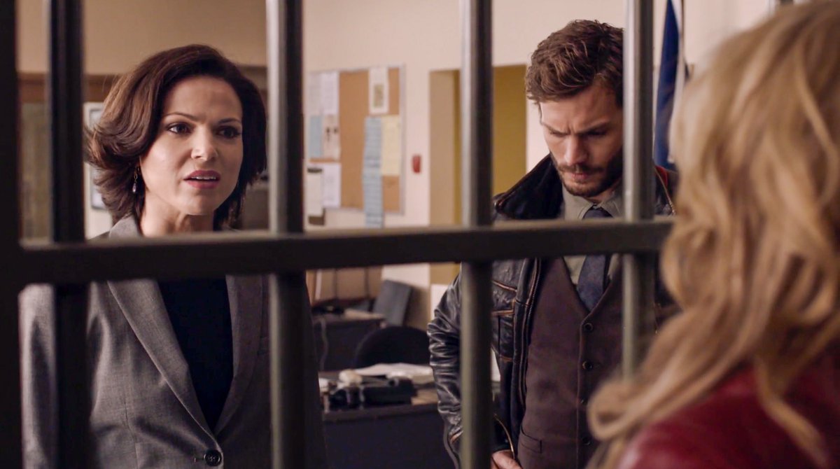 • charming set snow free when she agreed to help find his ring.• regina set emma free when she agreed to help find her son.