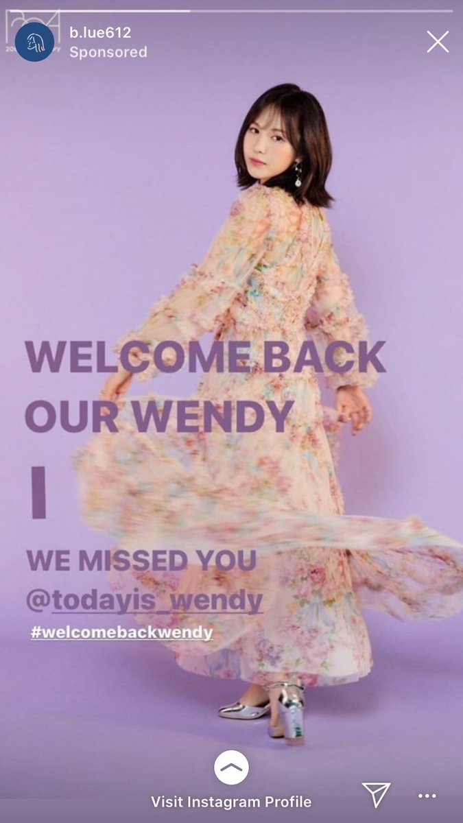 SSWstation's tweet photo. It looks like some fans are creating sponsored instagram ads to celebrate Wendy's return 🥺💙

sc by moomusician
#웬디 #WENDY #레드벨벳 #RedVelvet @RVsmtown https://t.co/Jf5BTLVbCJ