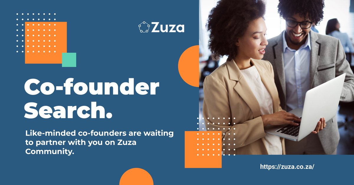 A tech-savvy entrepreneur based in Cape Town is looking for a tech co-founder to help build a marketplace to help entrepreneurs sell their products online. Start the discussion on Zuza Community #BuildWithAcofounder #ThinkZuza zuza.co.za/advert/looking…