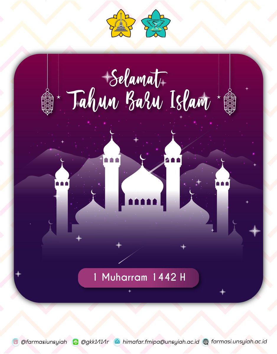 [Selamat Tahun Baru Islam 1442 H]

Semoga di tahun yang baru ini kita diberikan kesehatan serta selalu dalam lindungan Allah SWT. 

Mari peringati tahun baru Islam dengan penuh rasa syukur dan berusaha untuk menjadi pribadi yang lebih baik lagi😁

#FarmasiUnsyiah