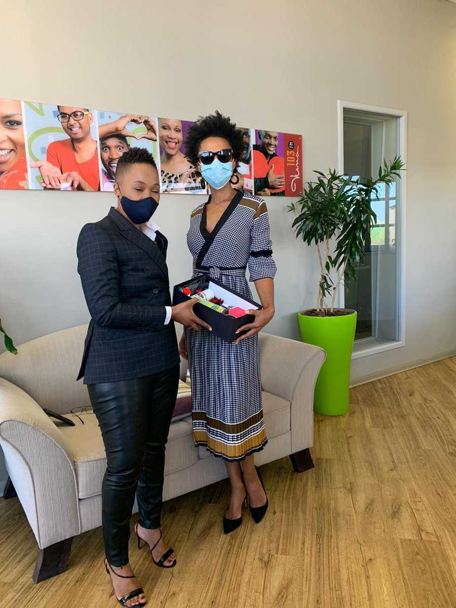 VumaFM's tweet photo. ACP Women's Month campaign.

@acppackaging shows love to our very own @VanessaMarawa 

THANK YOU

#VumaFM #Vuma103FM #ACP  #ForWomenByWomen #ACPCares #ACPWMC #WomensMonth https://t.co/G3GDU2JK4S