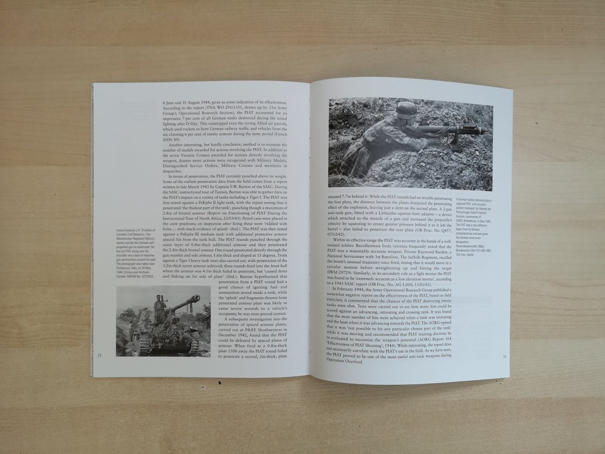 historicfirearm's tweet photo. So today is the day. My book on the PIAT (which you have all put up with me banging on about for an age) is out! Thank you to everyone who helped with the project &amp; and to everyone on here for their kind support!

#BringUpThePIAT https://t.co/yZHzLbCSsY