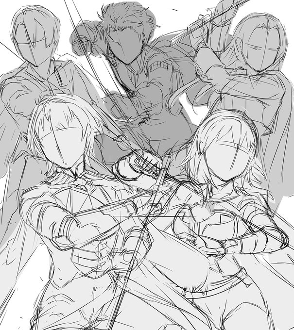 風花まだどのルートもクリアしてないし時間取れなくて進めれてないけどアタリまでは描いておいた。後はクリア後に描きたい。 