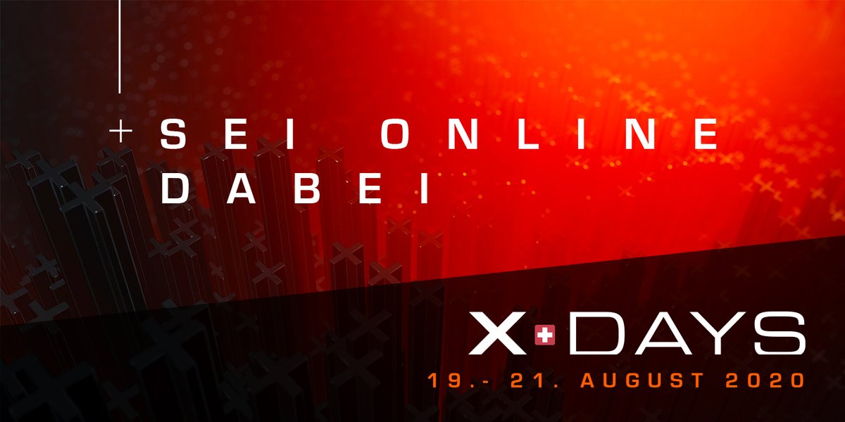 x_days's tweet photo. Willkommen zum zweiten Tag der #XDays20 🎉 Ab 13.20 Uhr warten die Virtual Sessions unserer Key-Partner @ABBgroupnews, @IBMCH, @postschweiz und @Swisscom_de auf Sie – diskutieren Sie mit! Zur Onlinekonferenz: https://t.co/Z2TnZQEvRn

#XDays https://t.co/NaXzfjU7EX