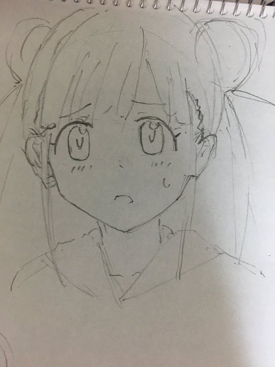 園田の髪の毛
団子の位置がイマイチわかってない 